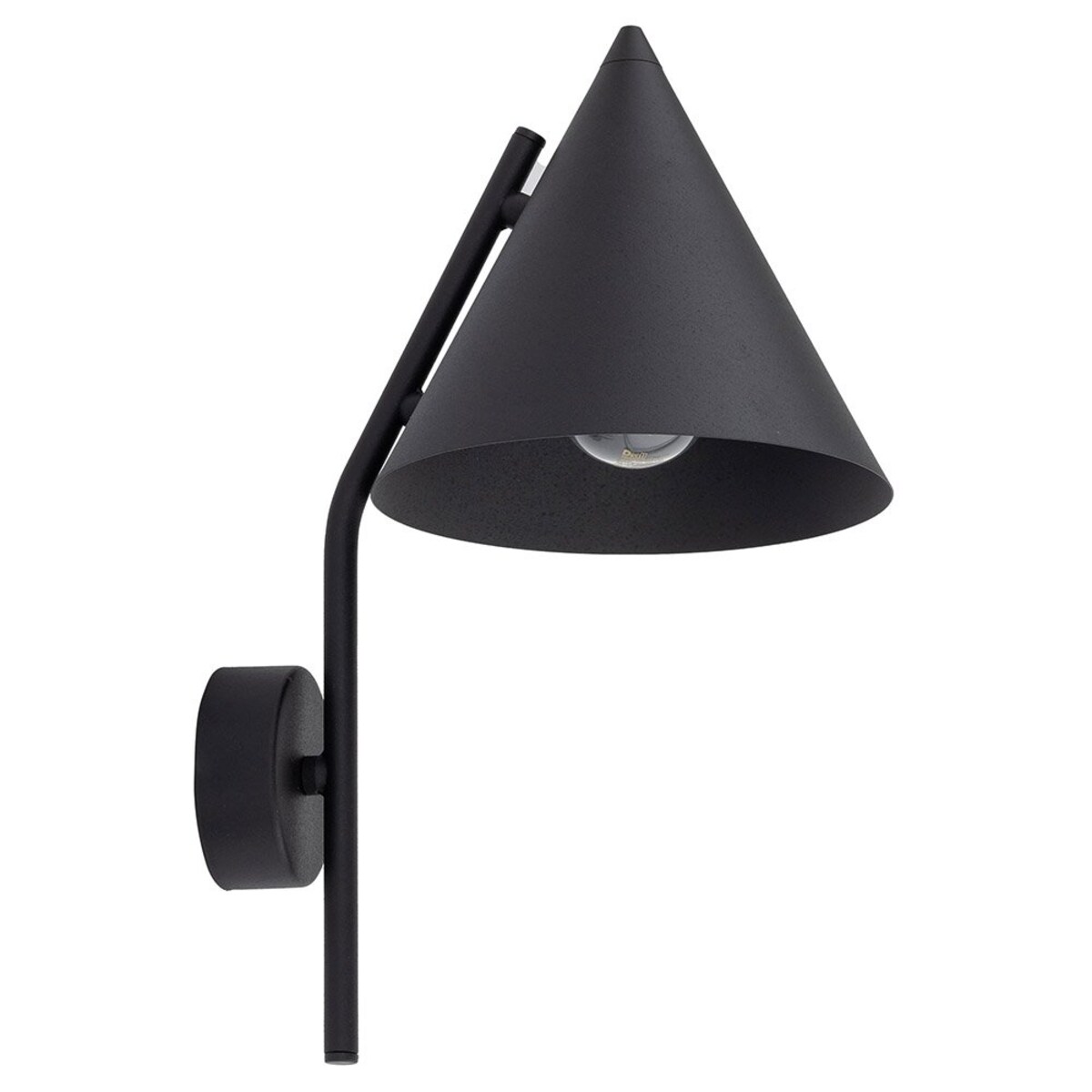 Kinkiet ścienny TK Lighting CONO BLACK 10041 czarny metalowy E27 nowoczesny do salonu i sypialni