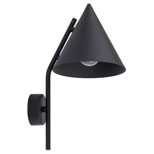 Kinkiet ścienny TK Lighting CONO BLACK 10041 czarny metalowy E27 nowoczesny do salonu i sypialni