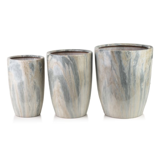 Komplet 3 osłonek ceramicznych NEVA MARBLE