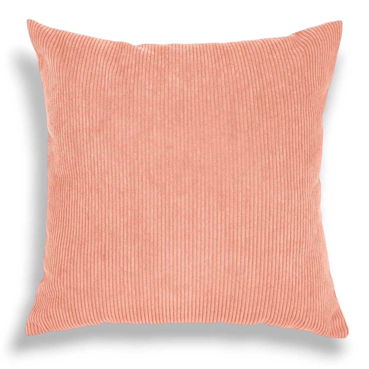 Łososiowa sztruksowa poduszka dekoracyjna 50x50 Iga - ciepły jasny róż
