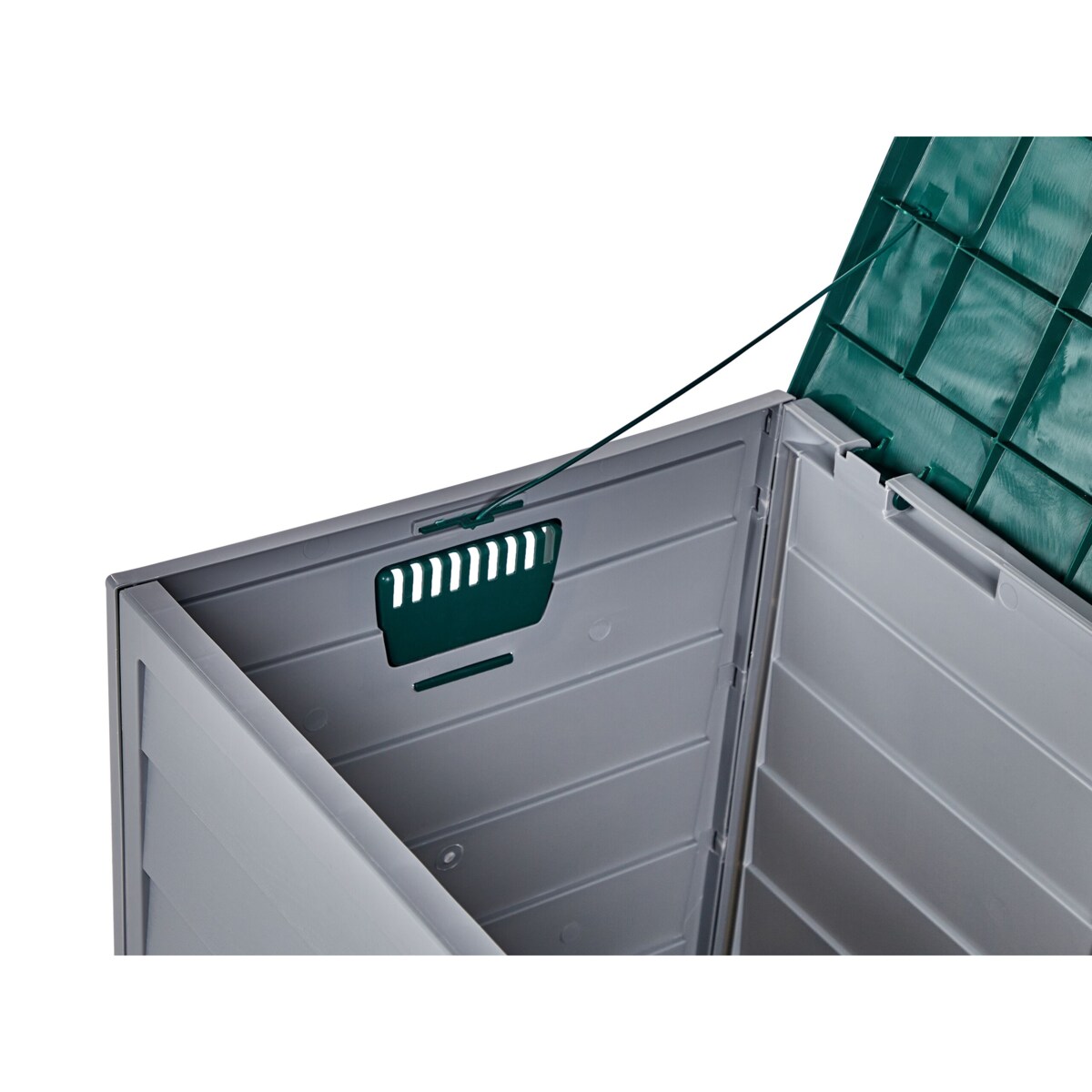 Skrzynia ogrodowa 112 x 50 cm szaro-zielona LOCARNO