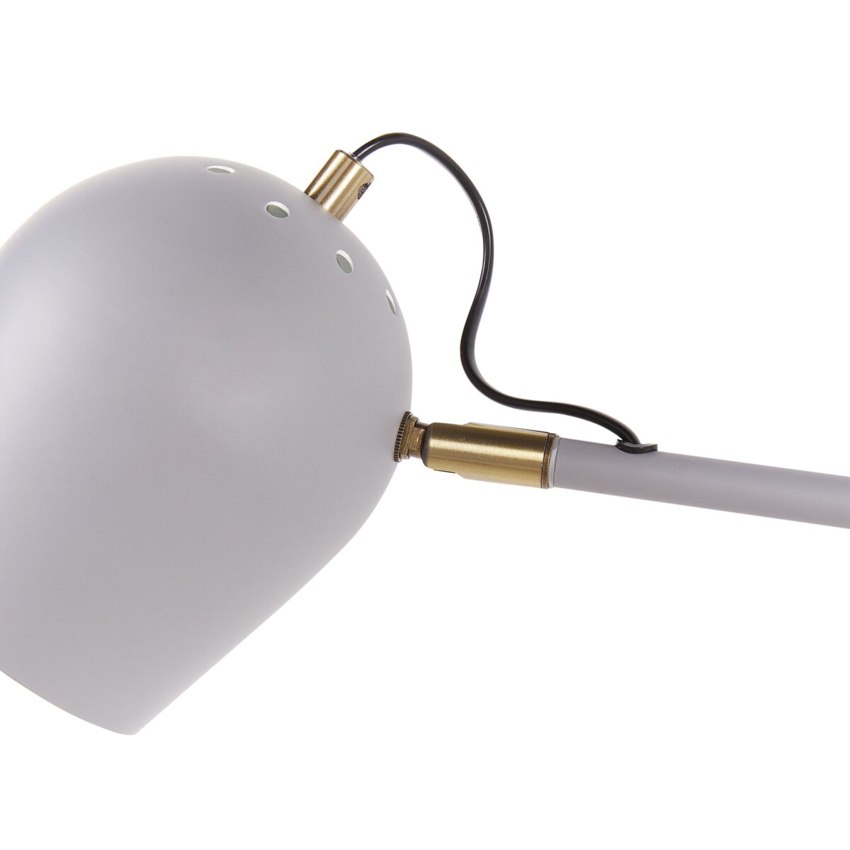 Lampa ścienna 2-punktowa metalowa jasnoszara ESTRELLA