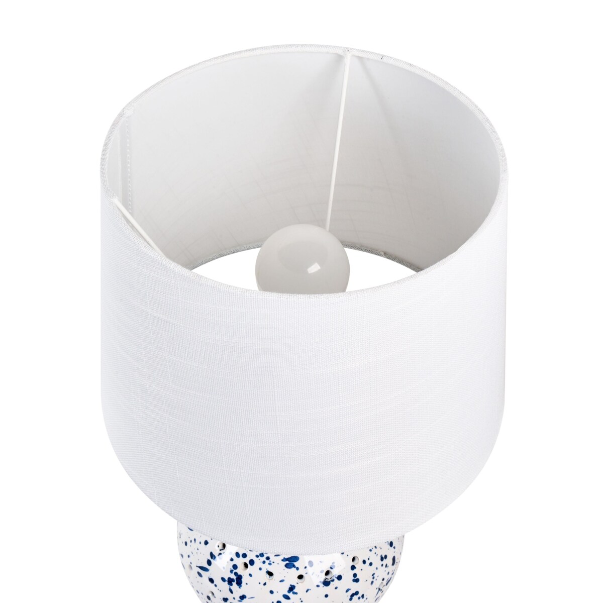 Lampa stołowa MACAL Ceramika Biały/ niebieski