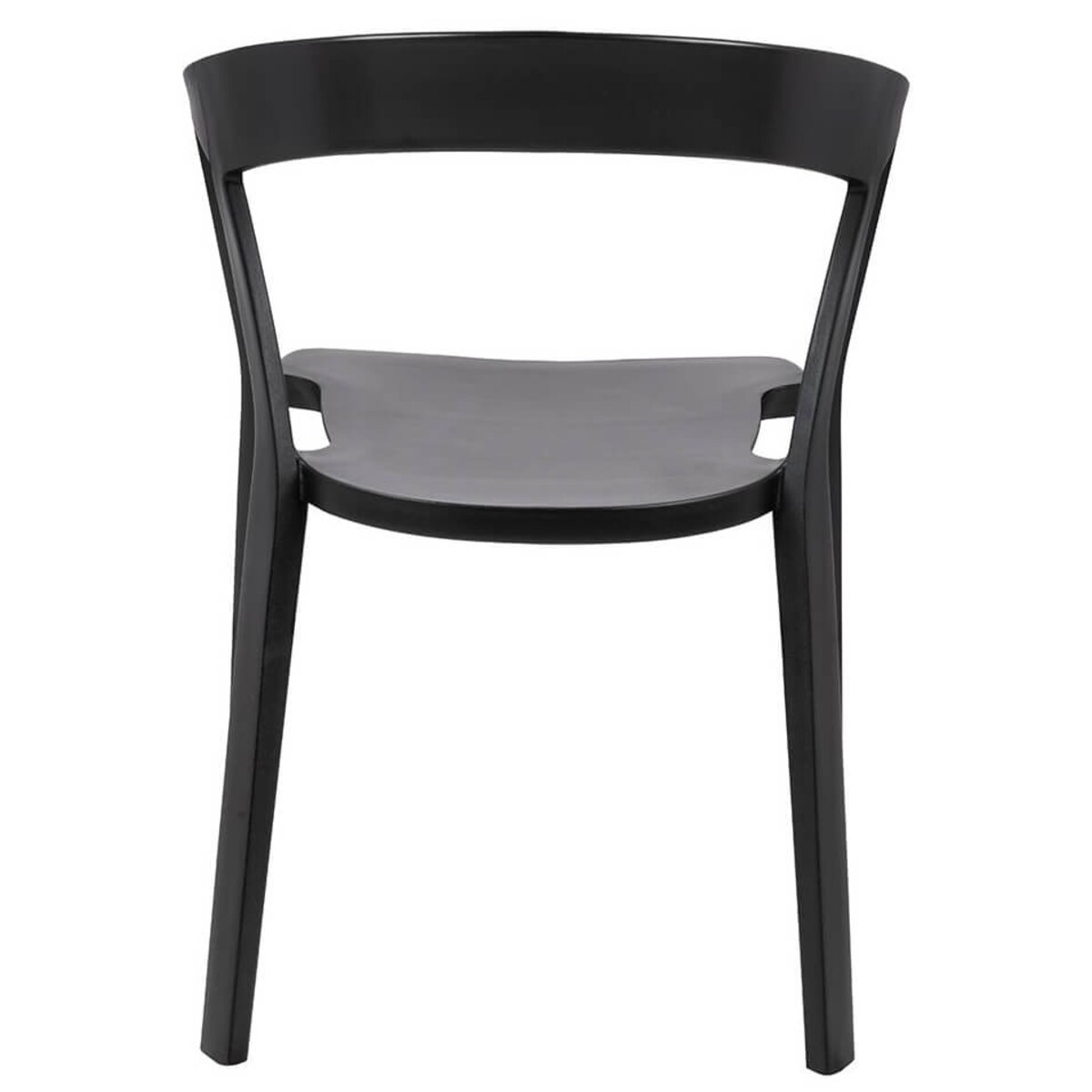 Minimalistyczne krzesło Vibia 210-APP.BLACK King Home czarne