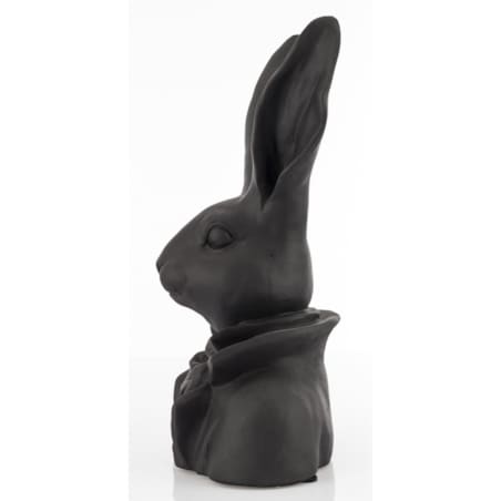 Figurka -popiersie królika 35x20x13 cm TORACE czarny