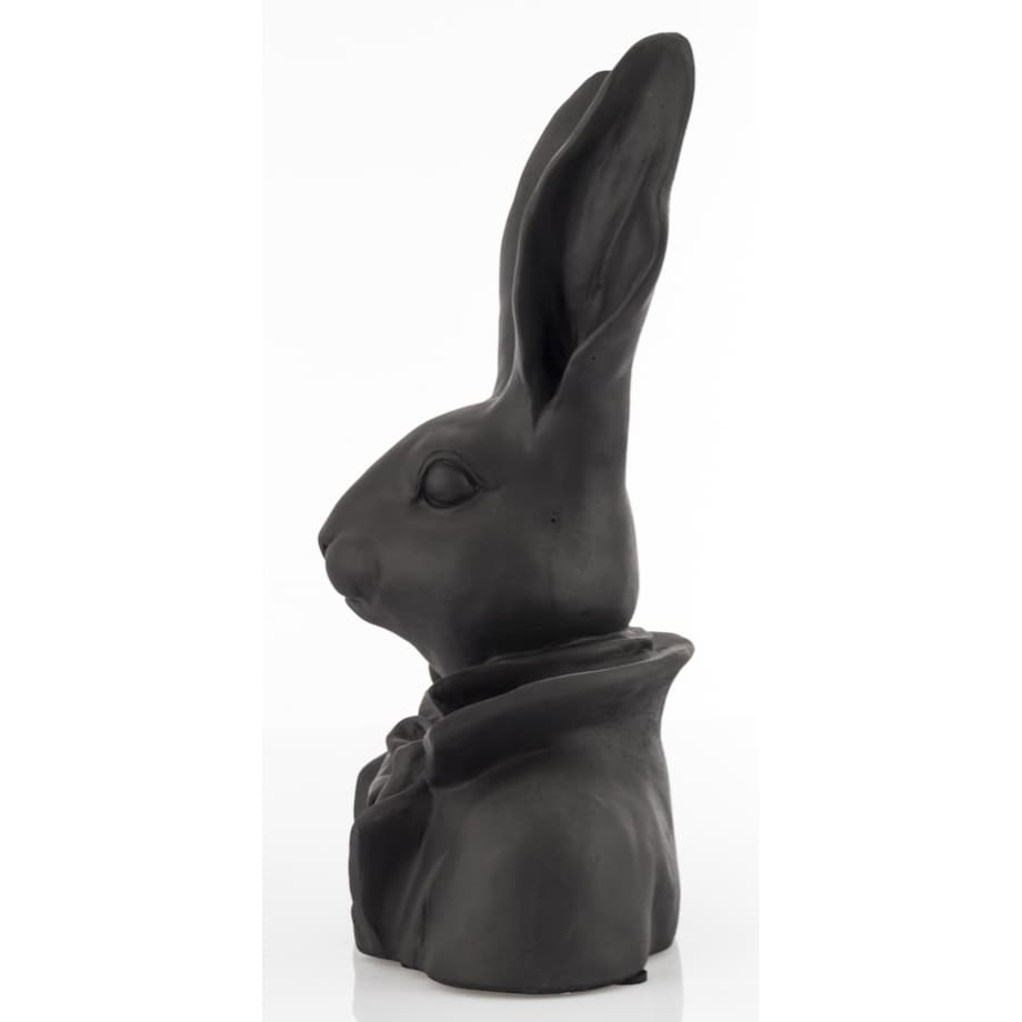 Figurka -popiersie królika 35x20x13 cm TORACE czarny