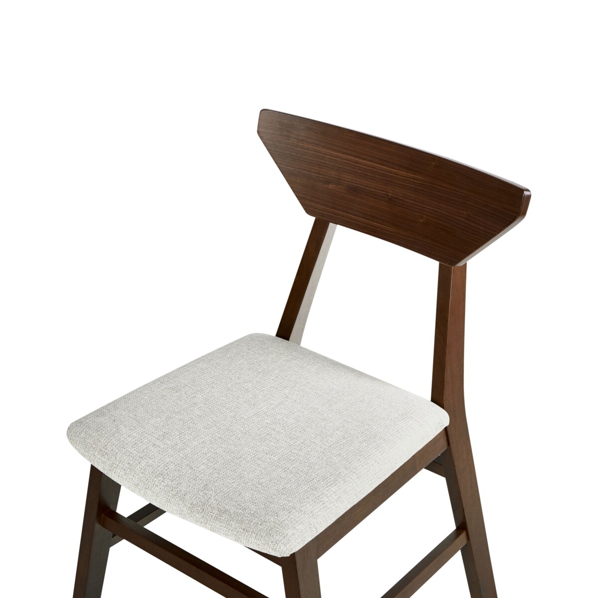 Zestaw 2 krzeseł do jadalni HOPKINS Drewno Ciemnobrązowy