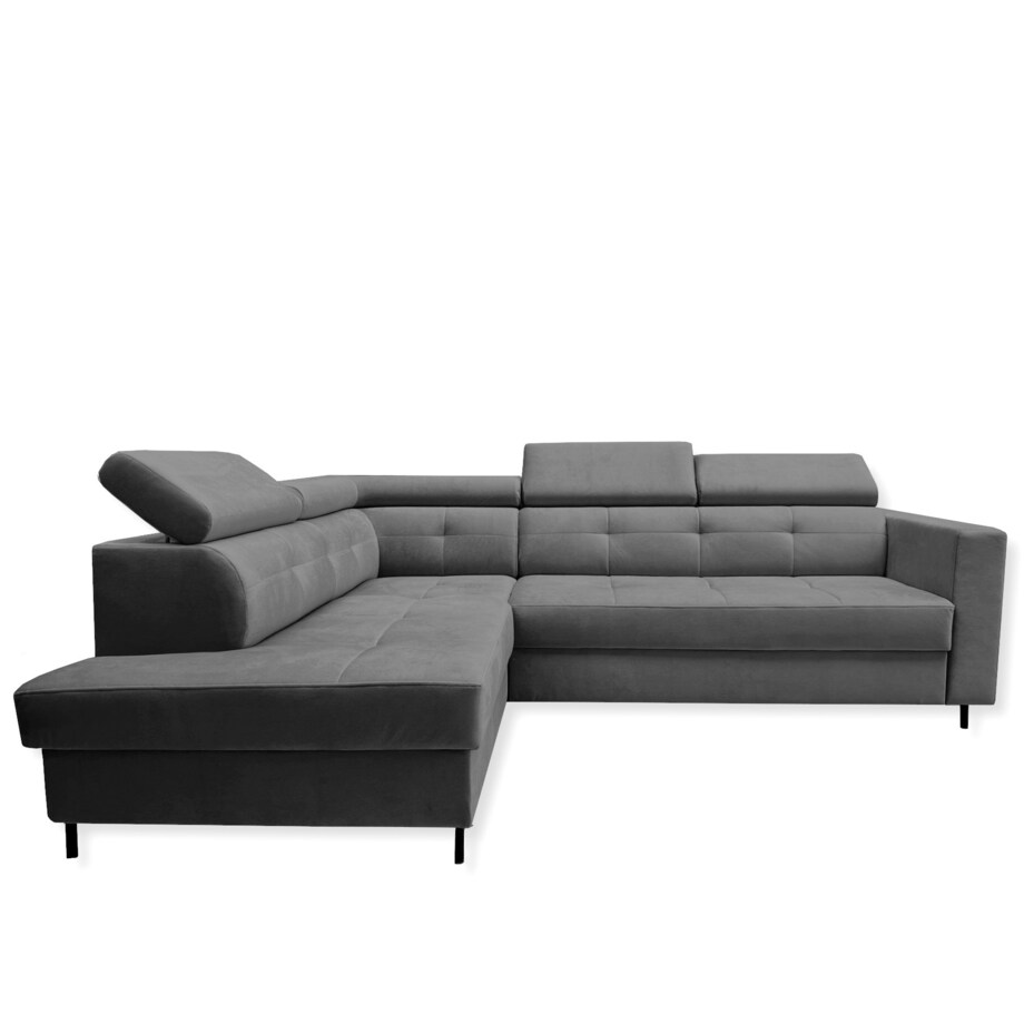 Lewostronny narożnik TAKO z funkcją spania - grafitowy