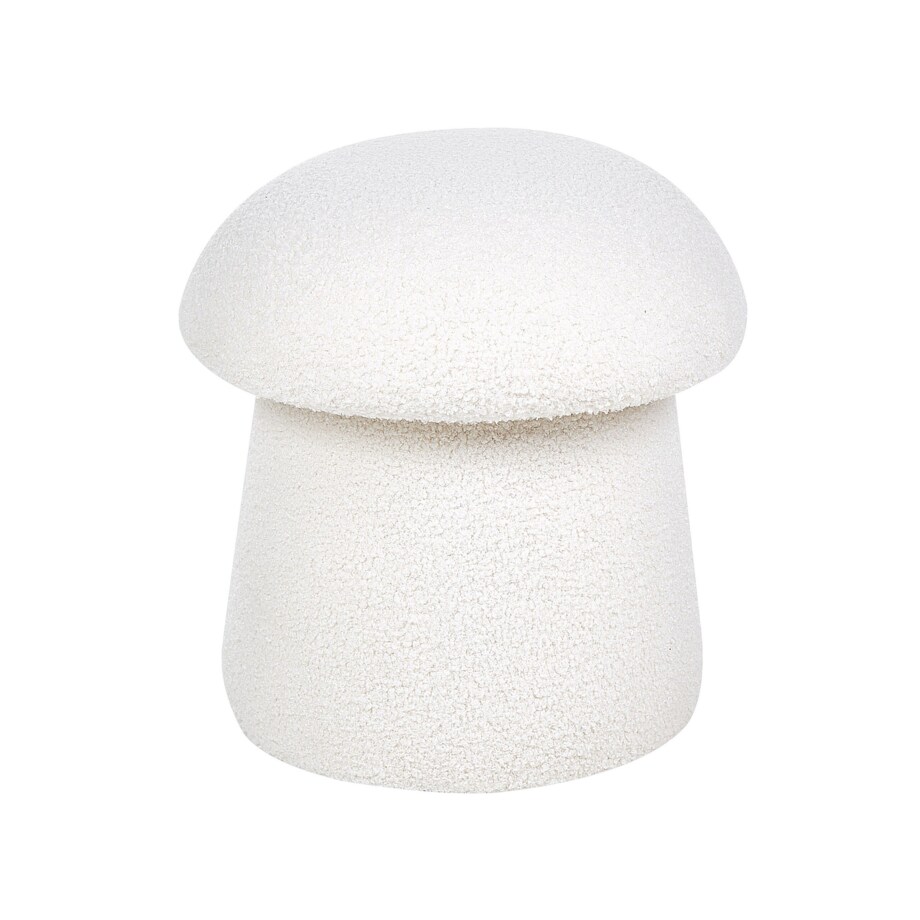 Puf boucle 45 cm biały TIOGA