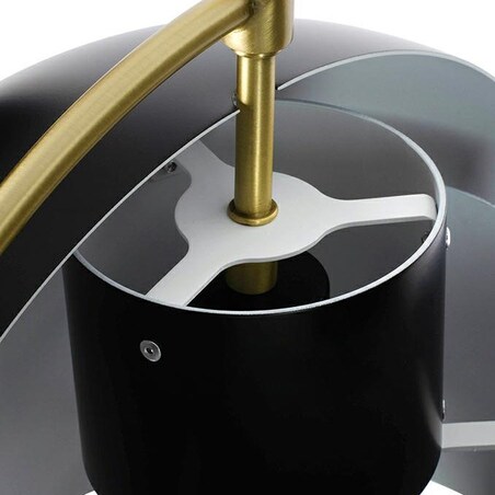 Ruchoma lampa wisząca Varia zwis do salonu czarny złoty