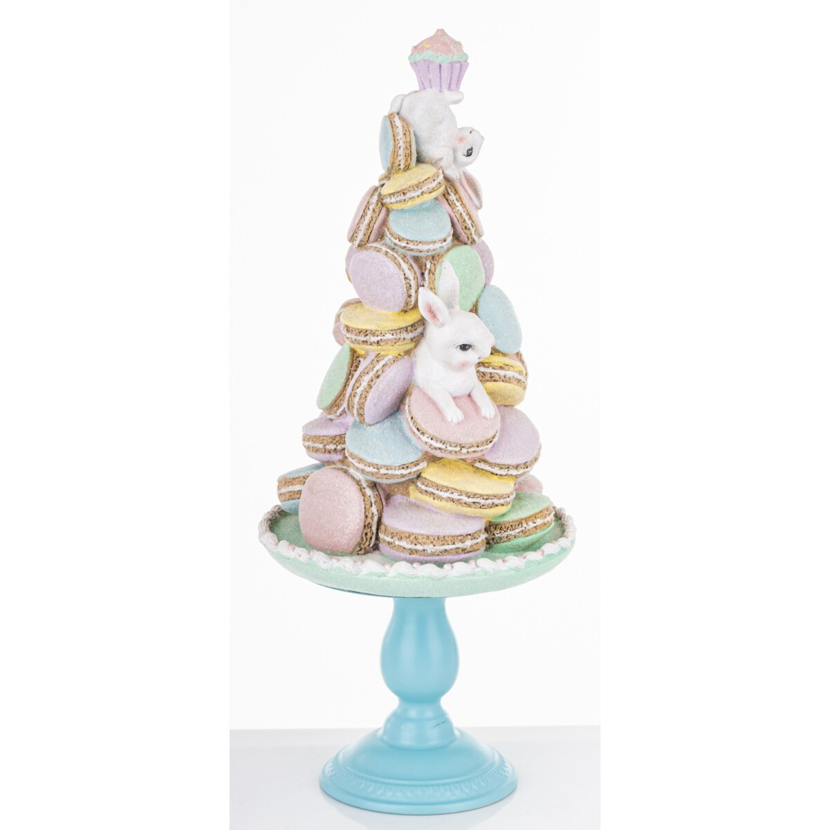 Dekoracja - wielkanocna piramida z makaronikami 60x25x25 cm HARIM