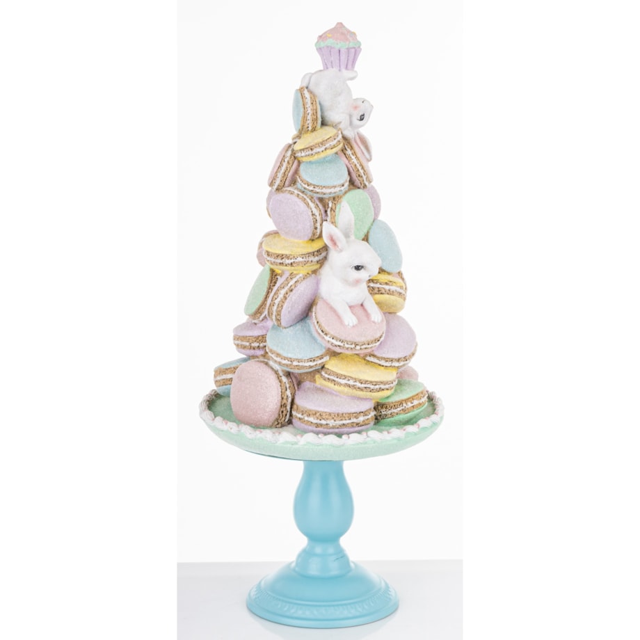 Dekoracja - wielkanocna piramida z makaronikami 60x25x25 cm HARIM