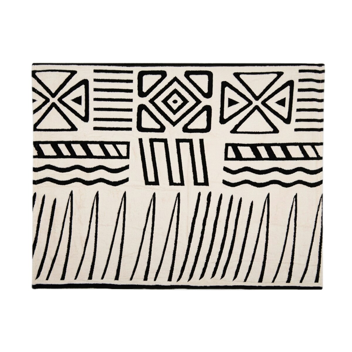 Narzuta pled SHP CORDE 230x180 beżowy czarny