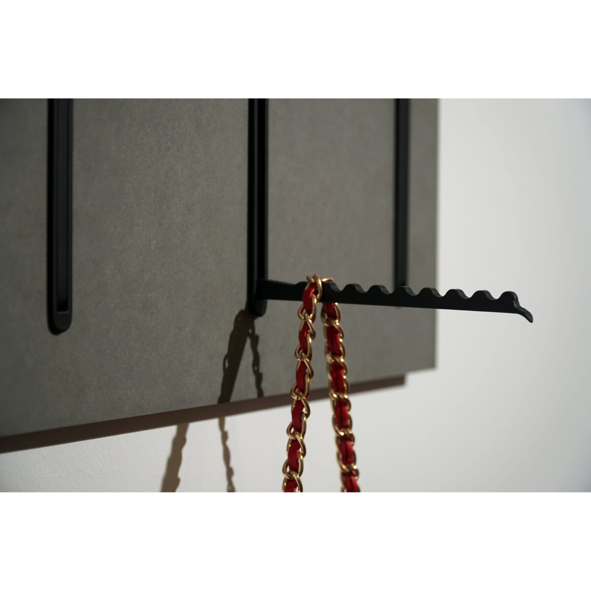 Wieszak na Ubrania szary 25x100cm na kurtki