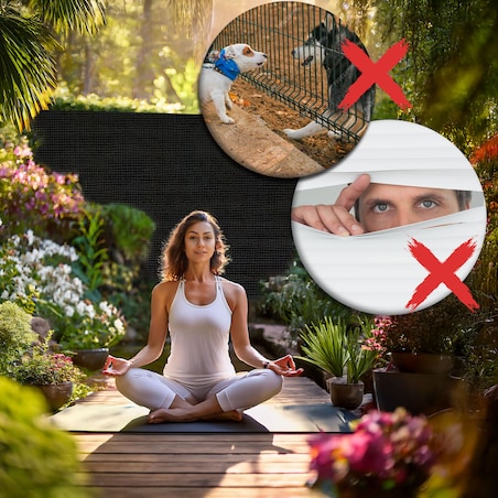 Siatka cieniująca Plonos 1,5x50m maskująca mata na płot ogrodzenie osłona szara 90% + UV 1 szt.