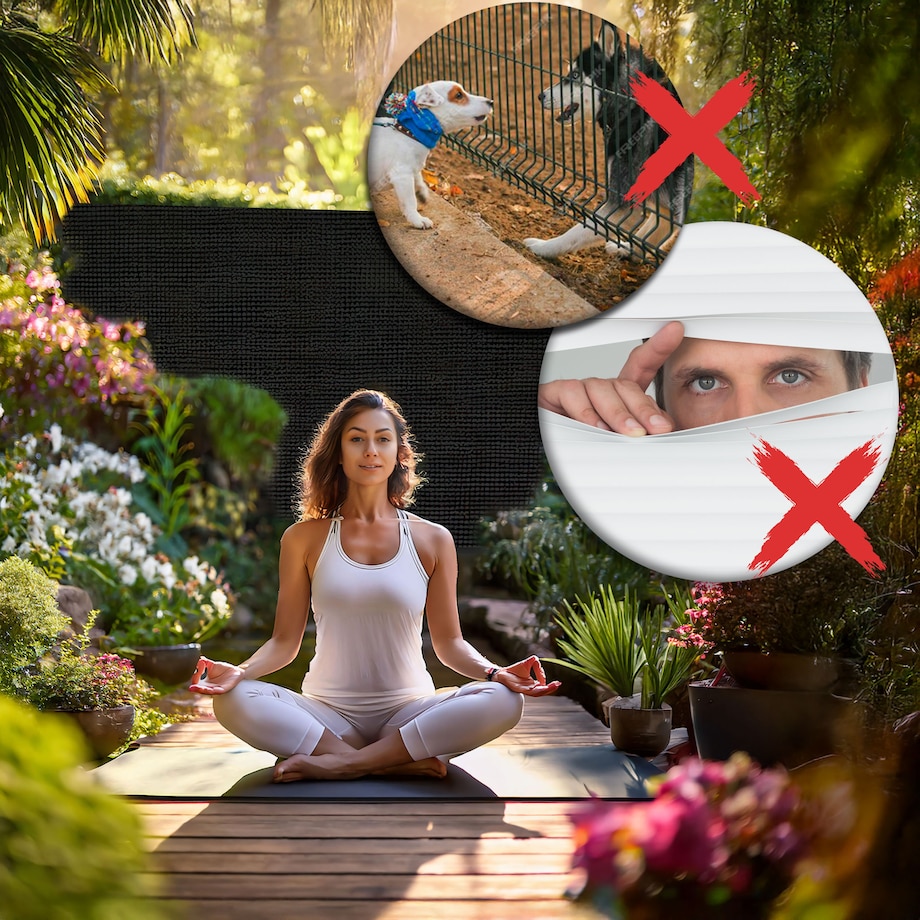 Siatka cieniująca Plonos 1,5x50m maskująca mata na płot ogrodzenie osłona szara 90% + UV 1 szt.