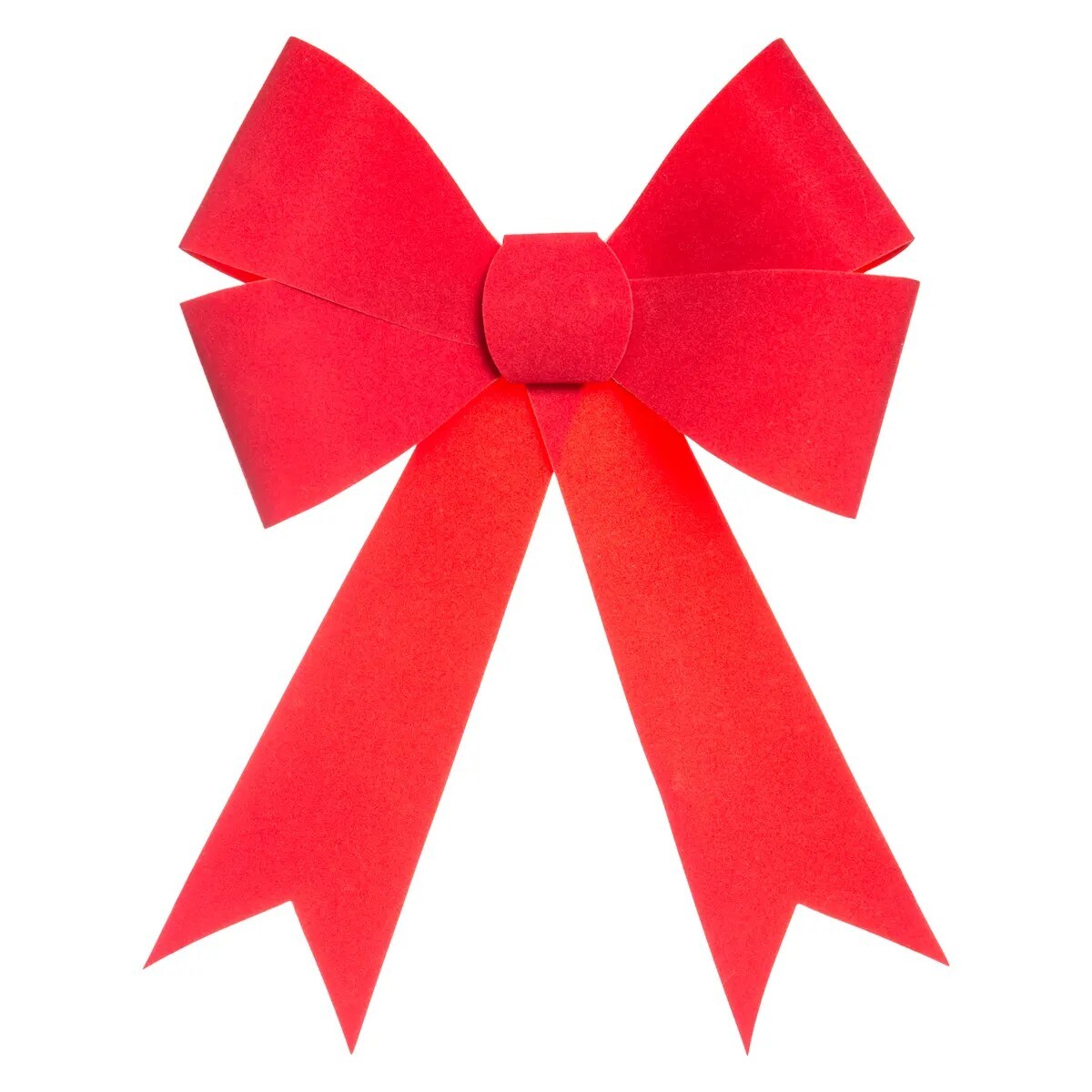 Kokarda ozdobna aksamitna czerwona 23,5x30 cm, kpl. 4 szt.