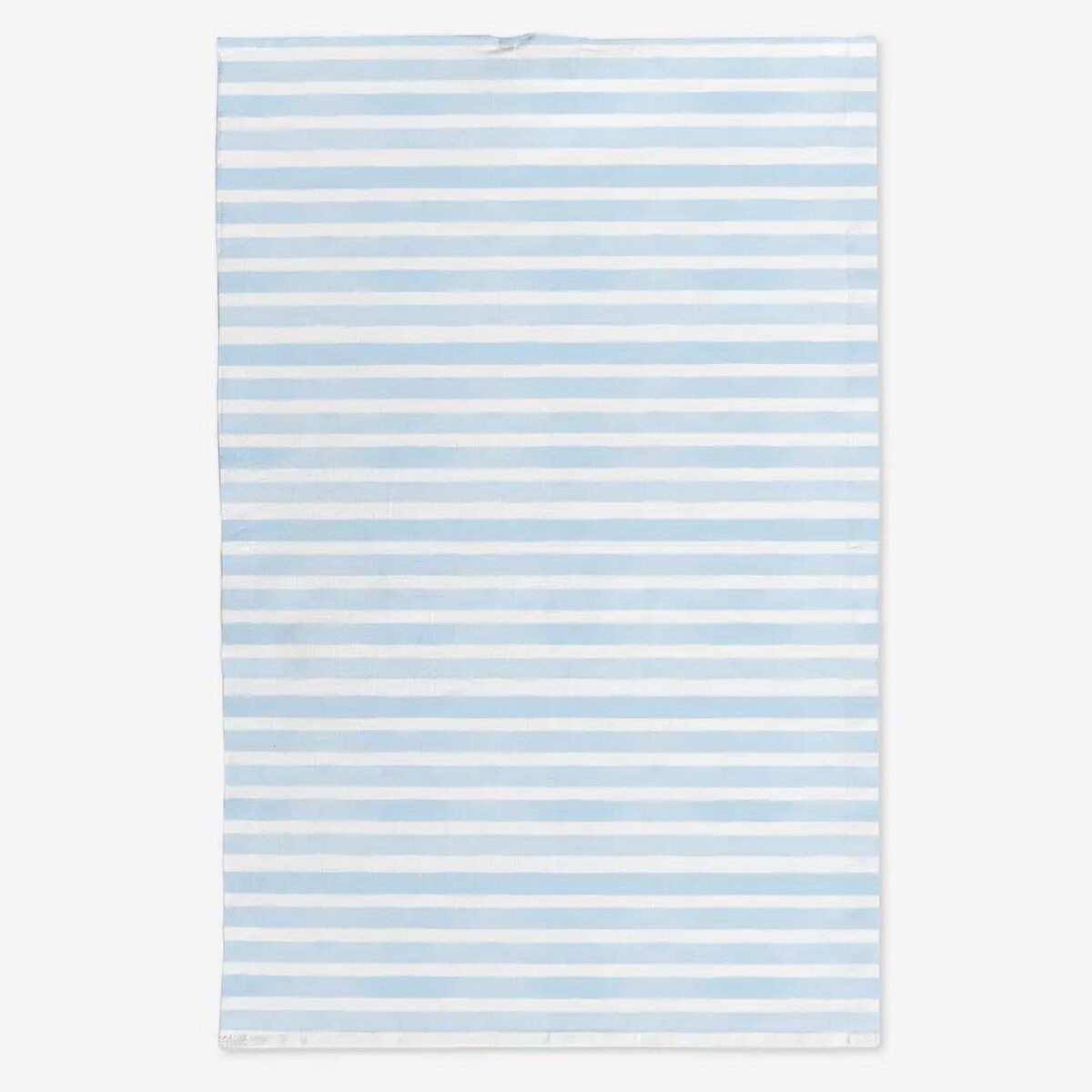 Lniany ręcznik kuchenny - błękitne paski