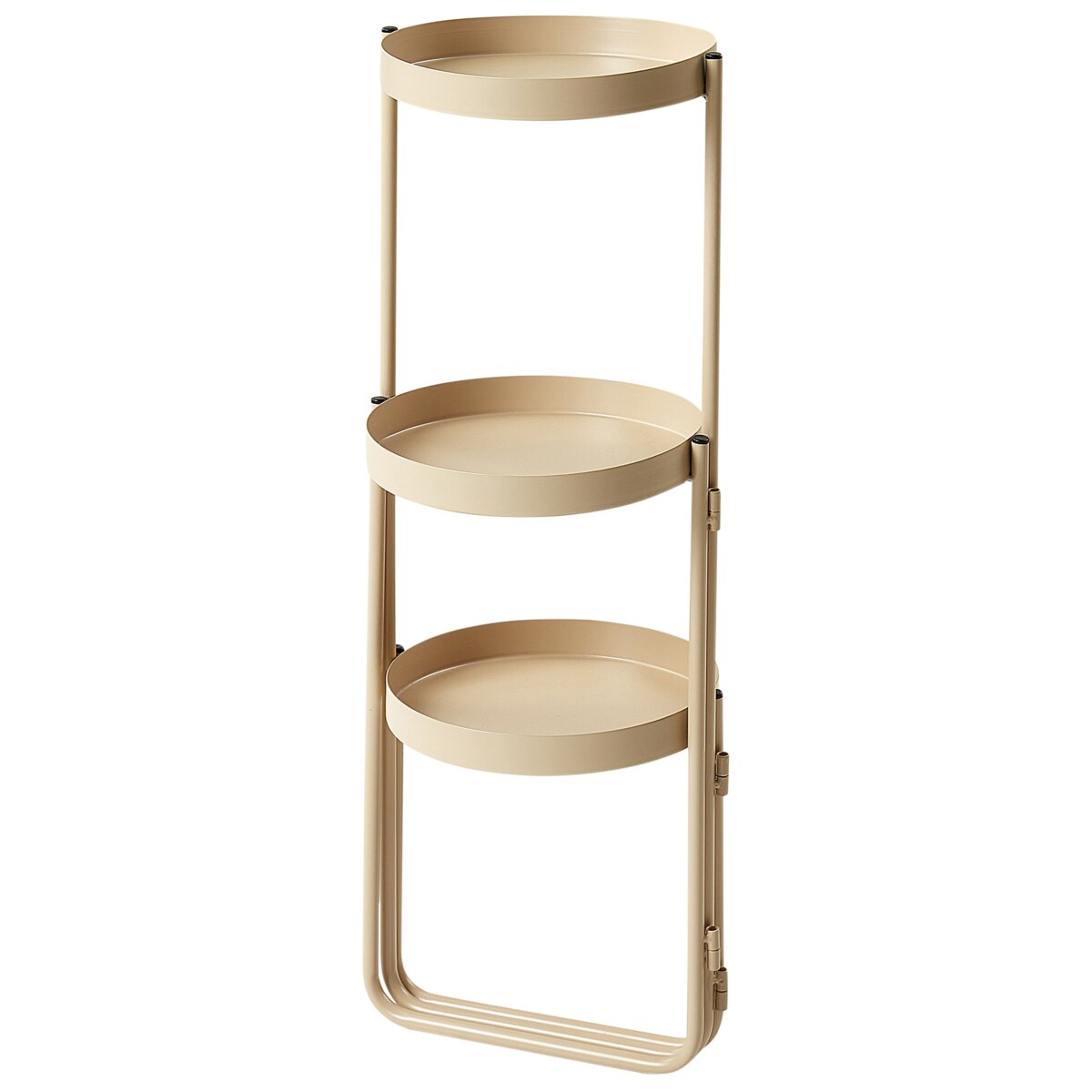 Stojak na kwiaty FRAGARIA Metal 42 cm Beżowy