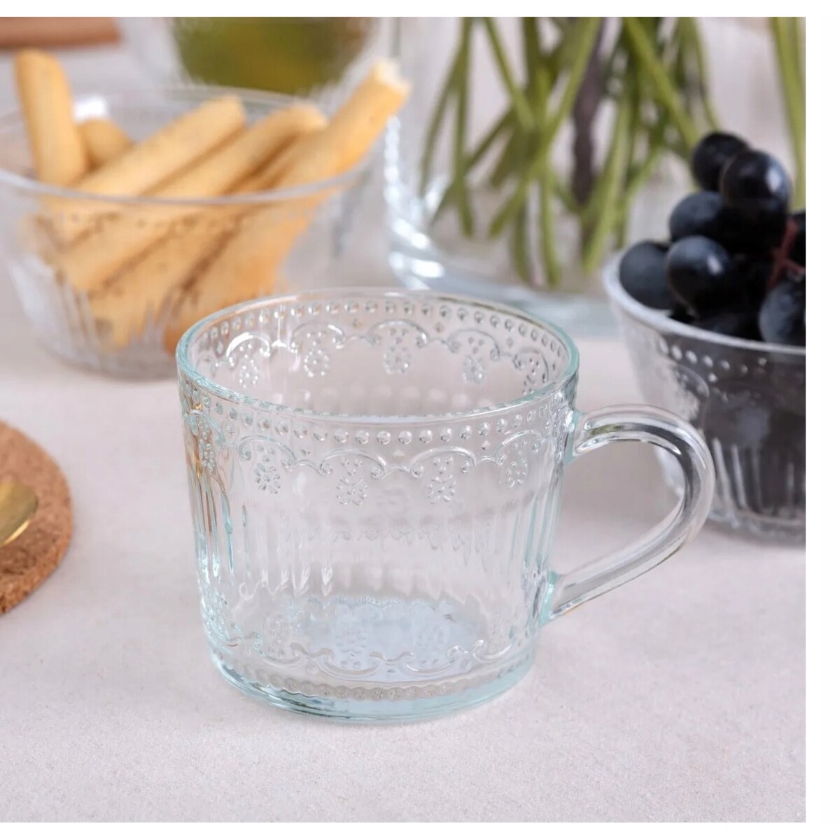 6x KUBEK FILIŻANKA szklanka 450 ml na herbatę kawę latte desery prezenty