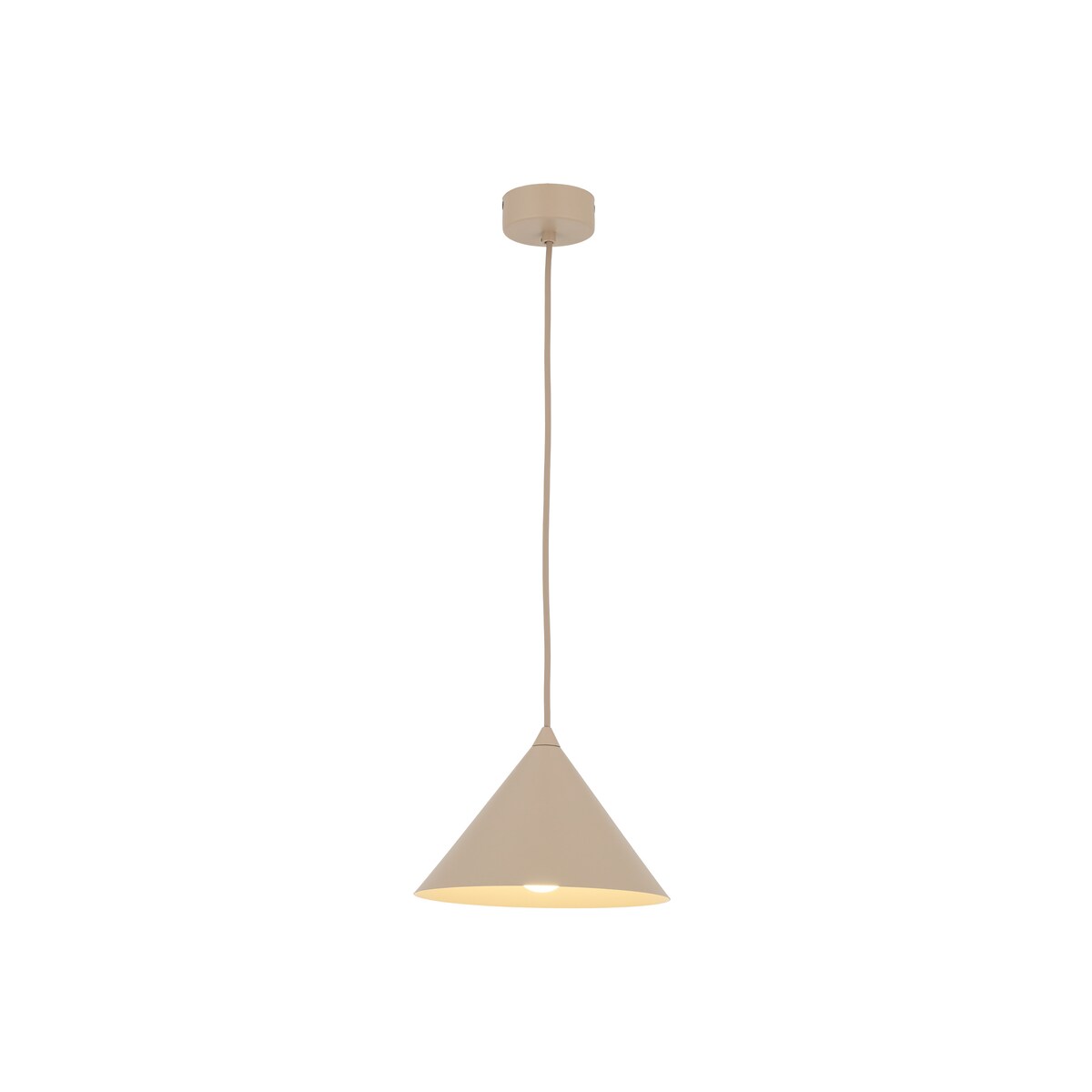 Lampa wisząca beżowa TK Lighting CONO SABIA S 10619 E27 19 cm nowoczesna do salonu i kuchni