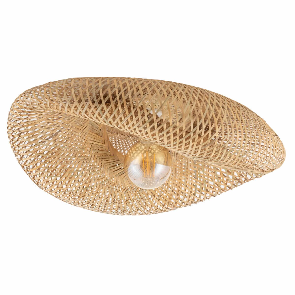 Bambusowy plafon Havana 11171 Nowodvorski japandi klatka siatka drewniany biały