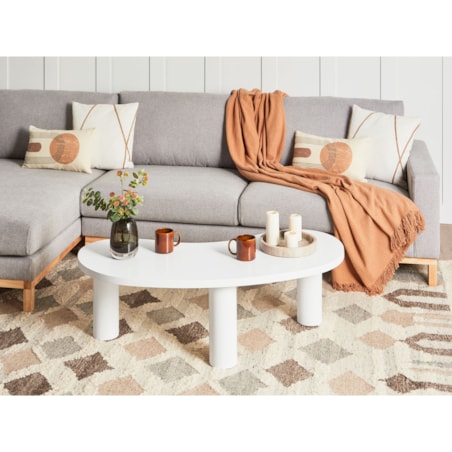 Stolik kawowy MDF Biały AUBURN