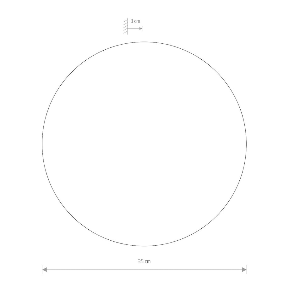Lampa ścienna 7636 RING LED L Czarny Nowodvorski