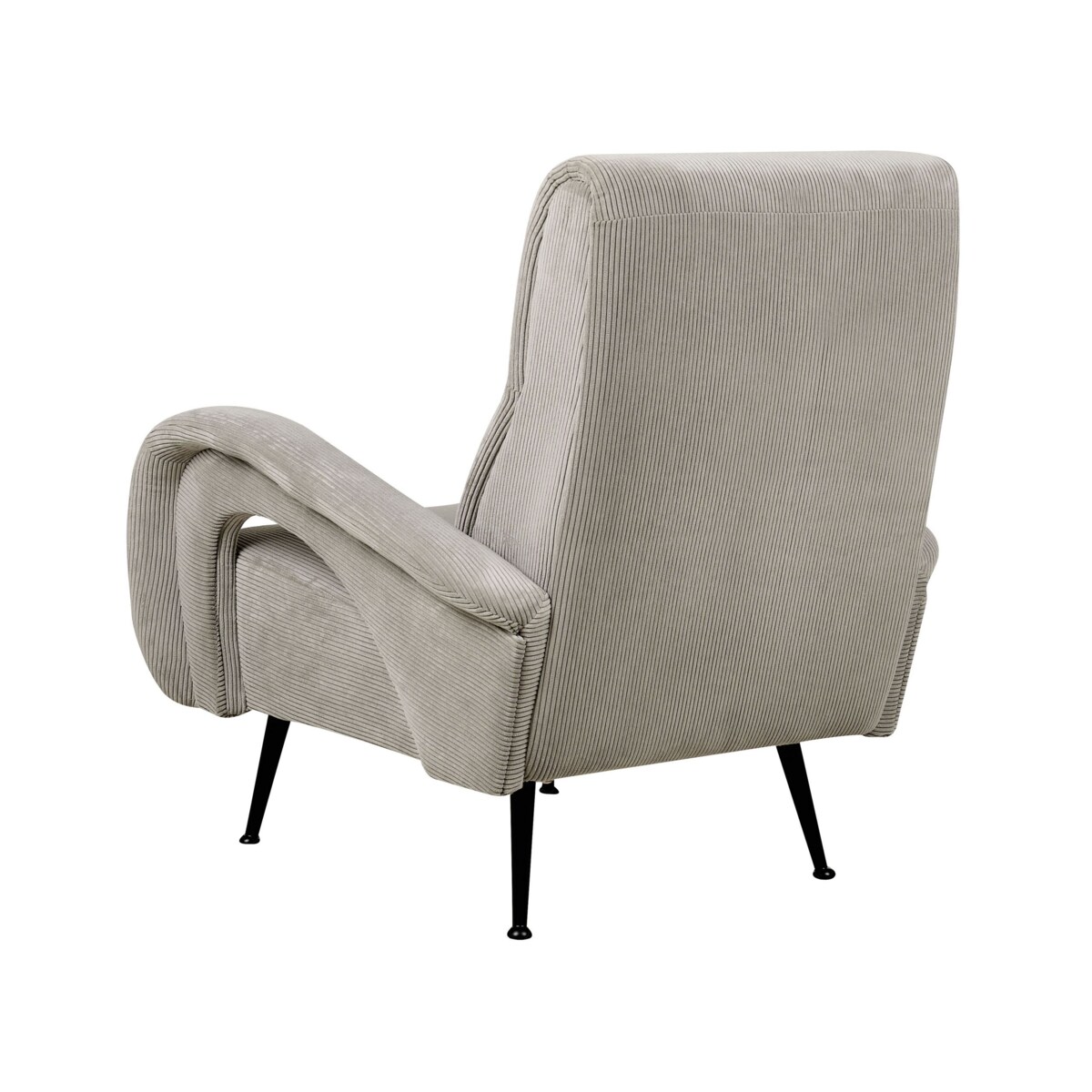 Fotel sztruksowy szary SVALOV