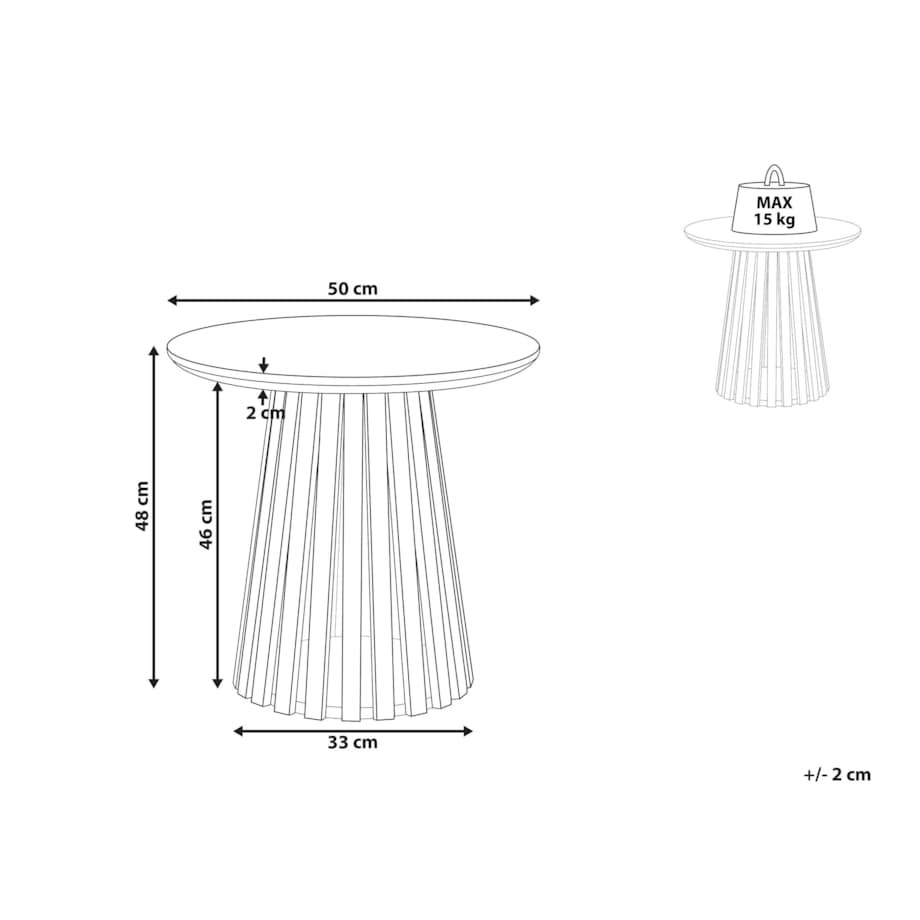 Stolik kawowy Drewno akacjowe Ciemne drewno MESILLA