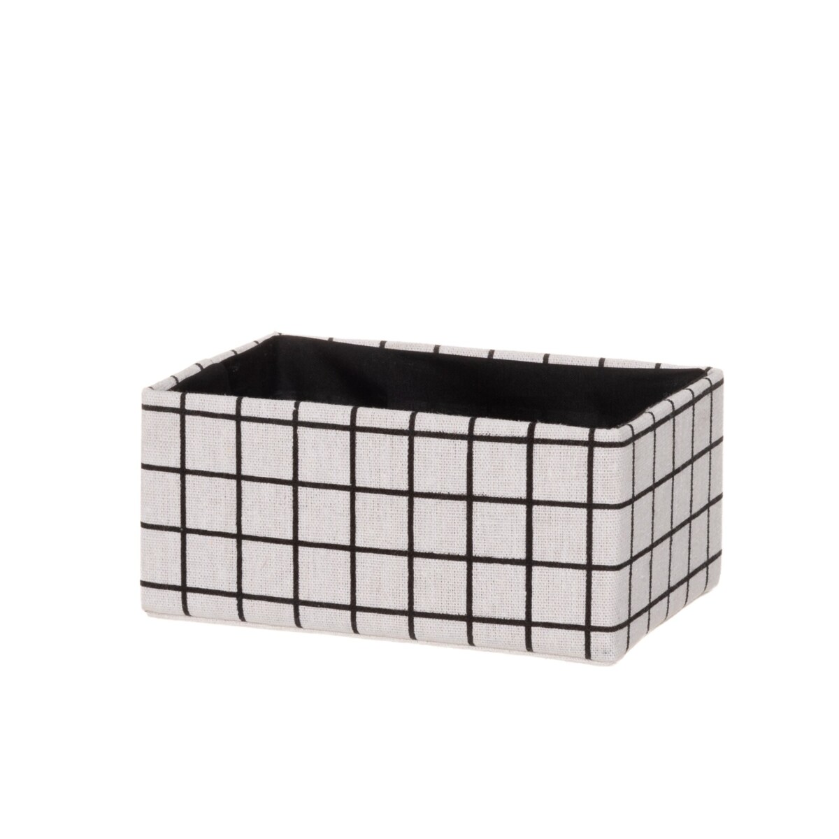 Tekstylne organizery w kratkę, 3 szt.