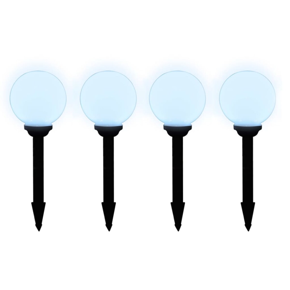 vidaXL Lampy do oświetlenia ścieżki, 8 szt, LED, 15 cm, ze szpikulcami