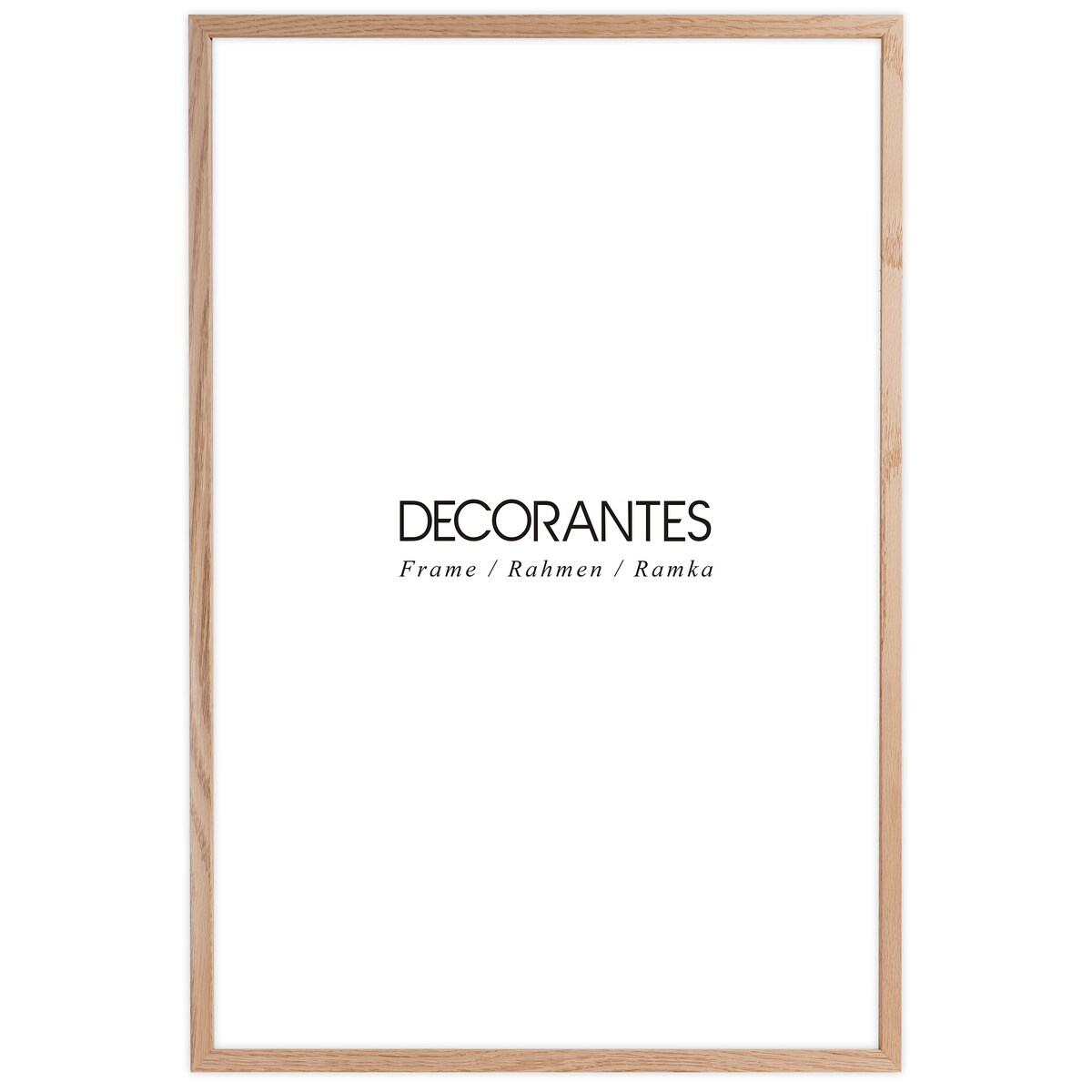 Ramka na zdjęcia 40x60 cm ramka drewniana dębowa naturalna foto ramka z litego drewna dębowego prostokątna OAK FRAMAI