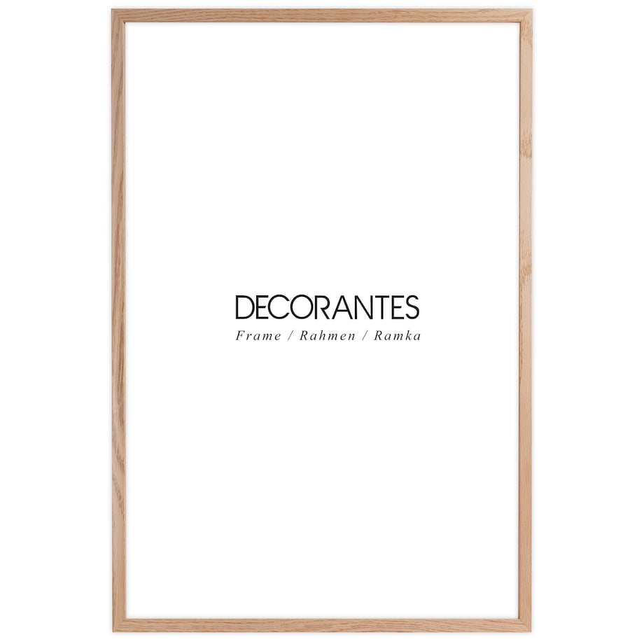 Ramka na zdjęcia 40x60 cm ramka drewniana dębowa naturalna foto ramka z litego drewna dębowego prostokątna OAK FRAMAI