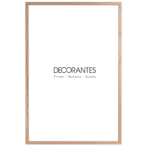 Ramka na zdjęcia 40x60 cm ramka drewniana dębowa naturalna foto ramka z litego drewna dębowego prostokątna OAK FRAMAI