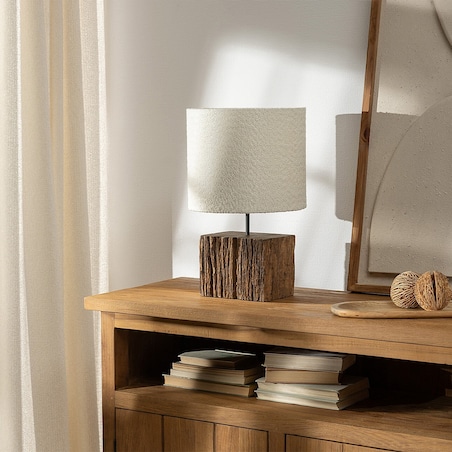 Lampa stołowa Lignum 49 cm, 27x27x49 cm