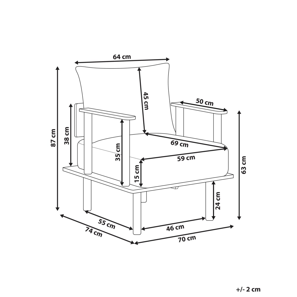 Fotel Ciemnozielony ASKER