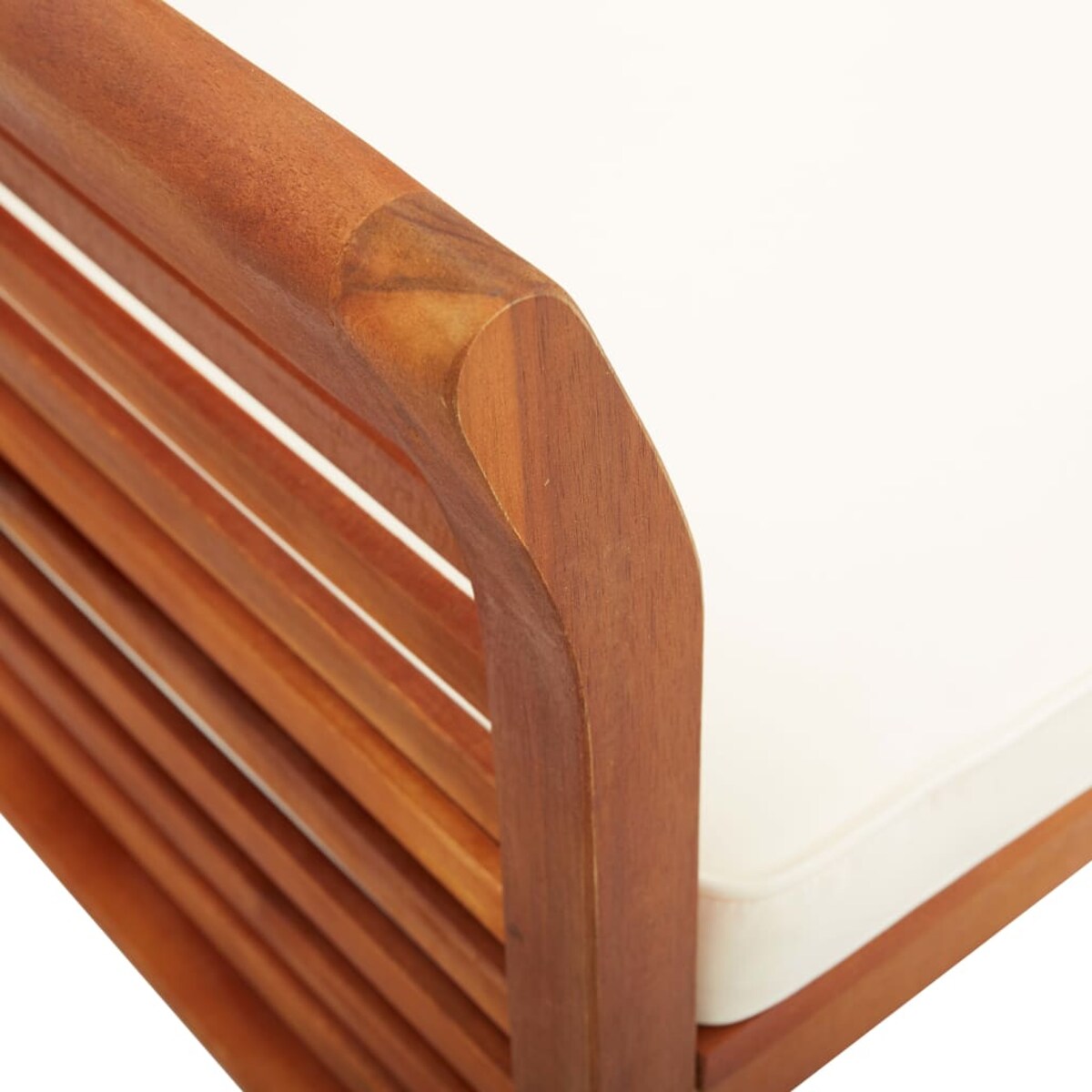 vidaXL 3-osobowa ławka ogrodowa z poduszką, 150 cm, drewno akacjowe