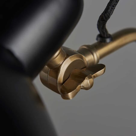 Biurkowa lampka do gabinetu Largo 95478 Endon aluminiowa czarna mosiężna