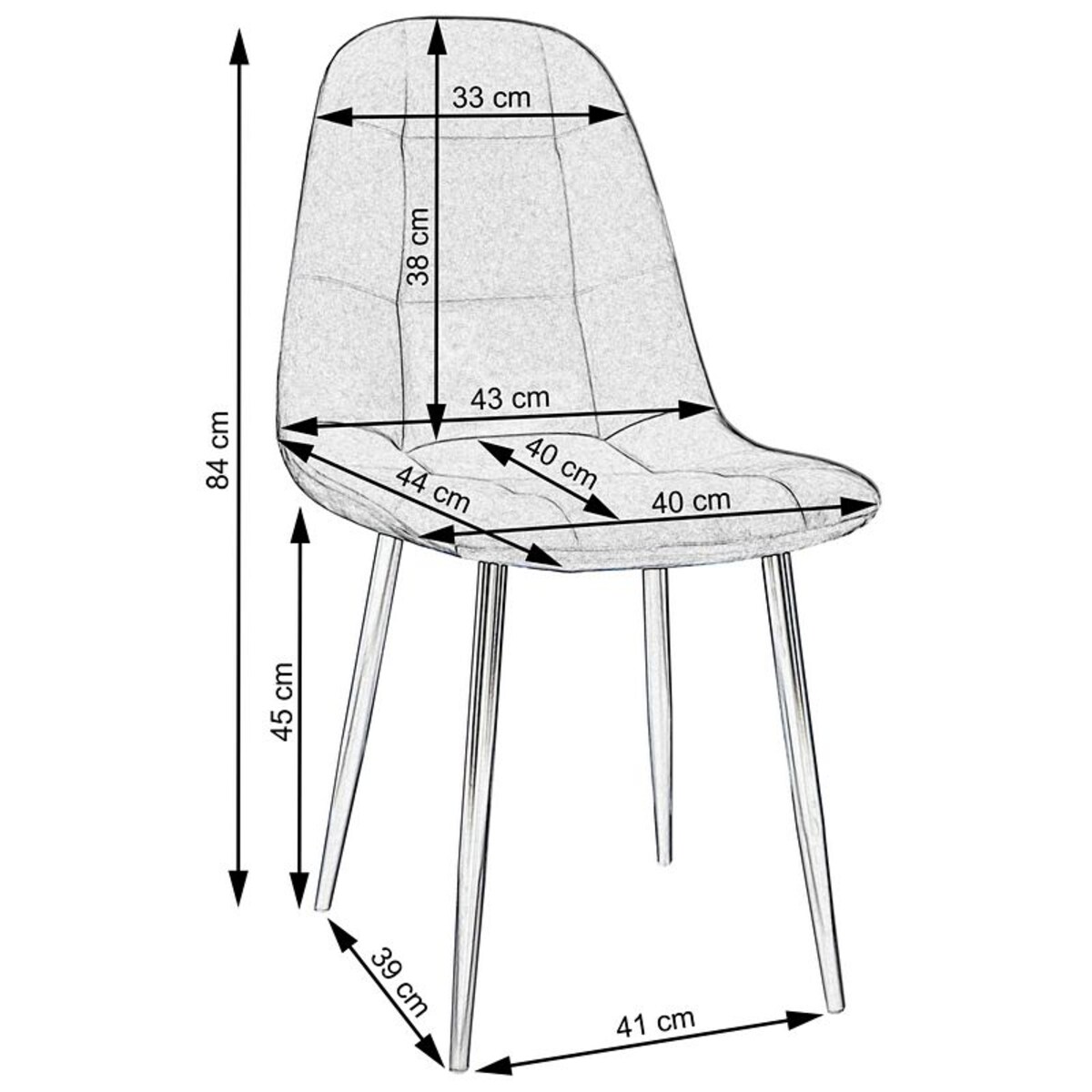 Krzesło tapicerowane welurowe różowe nowoczesne do salonu