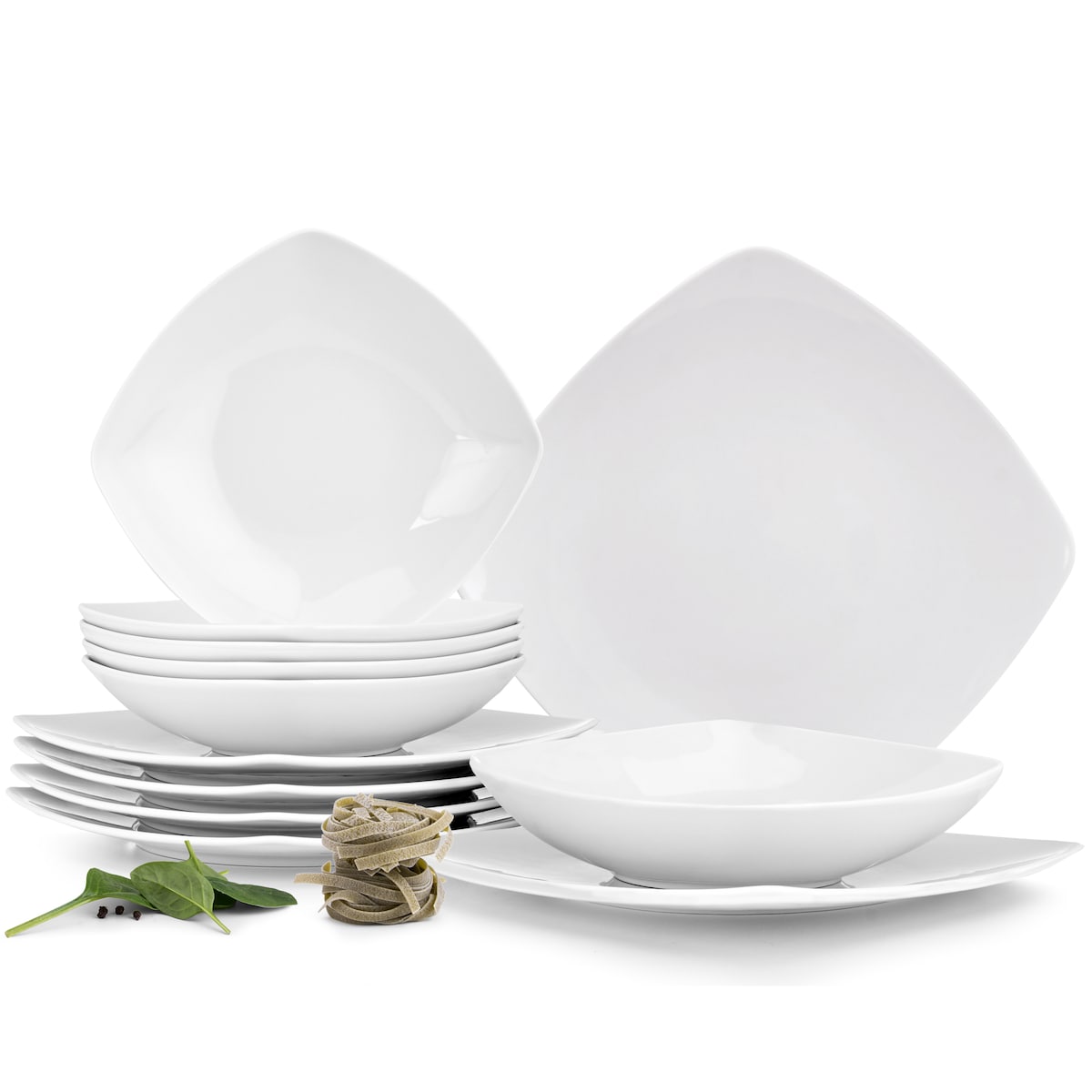 Konsimo CARLINA Zestaw obiadowy, 6 os. (12el)