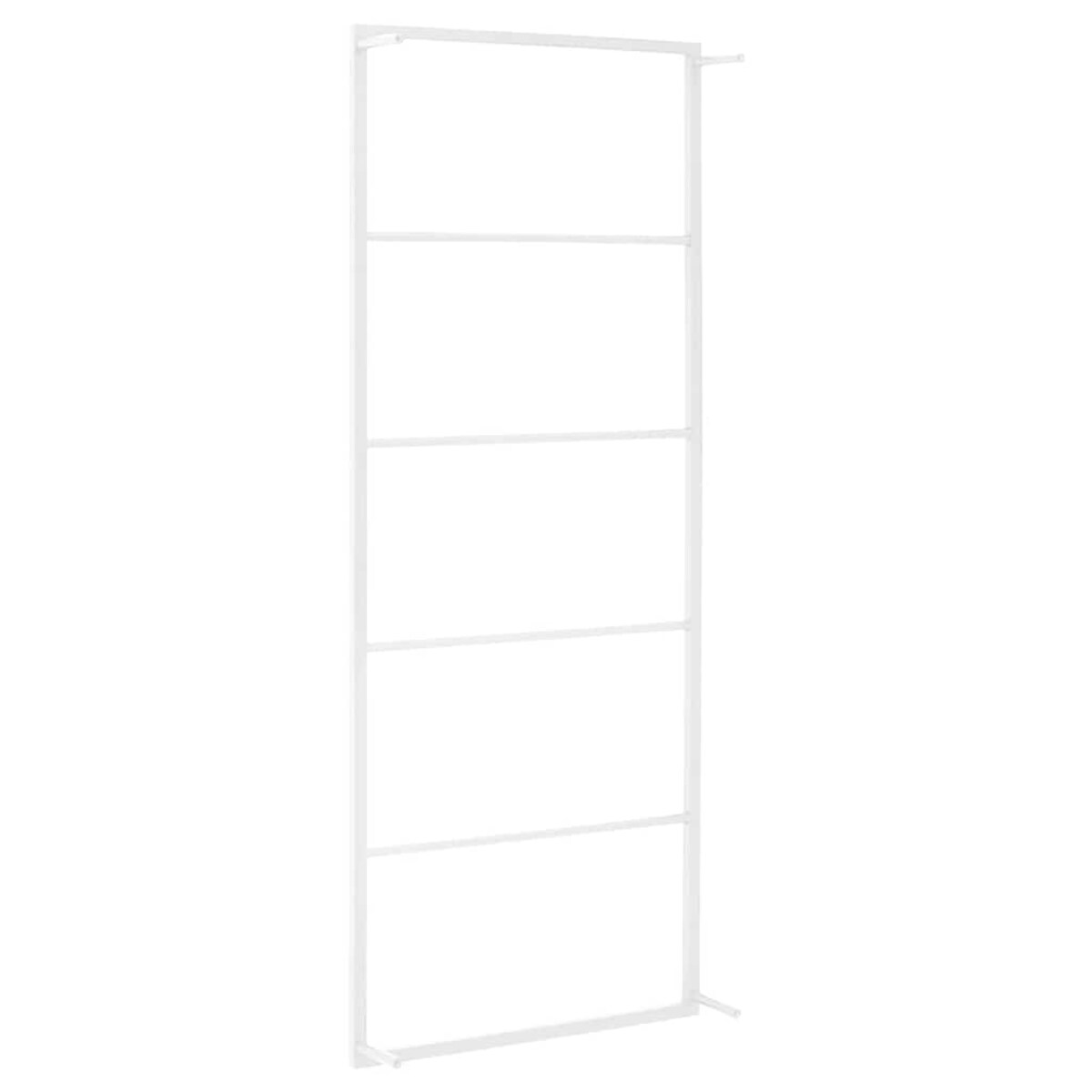 vidaXL Wieszak na ręczniki biały 45x10x115 cm stalowy
