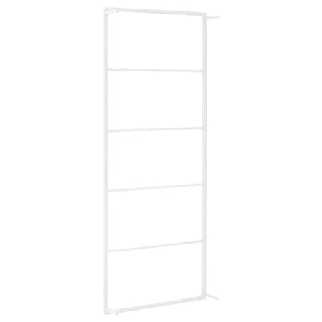vidaXL Wieszak na ręczniki biały 45x10x115 cm stalowy