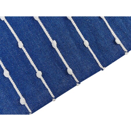 Dywan bawełniany 80 x 150 cm niebieski z beżowym KONDHALI