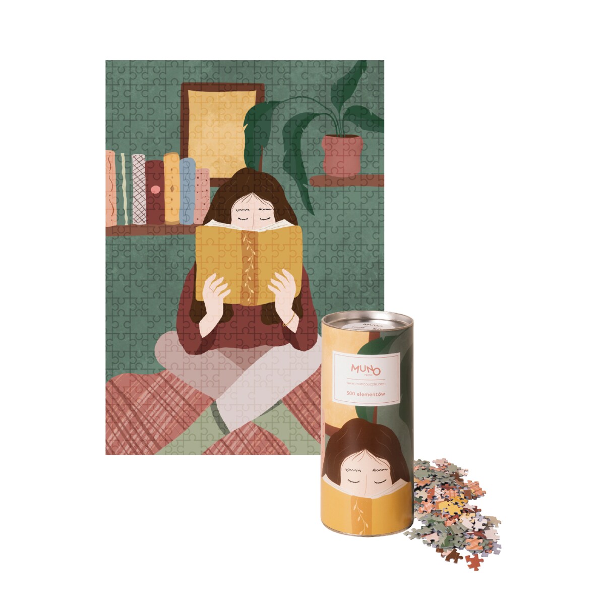 Muno Puzzle "Home Alone" by Ola Kryngiert Puzzle 500 el. w ozdobnej tubie