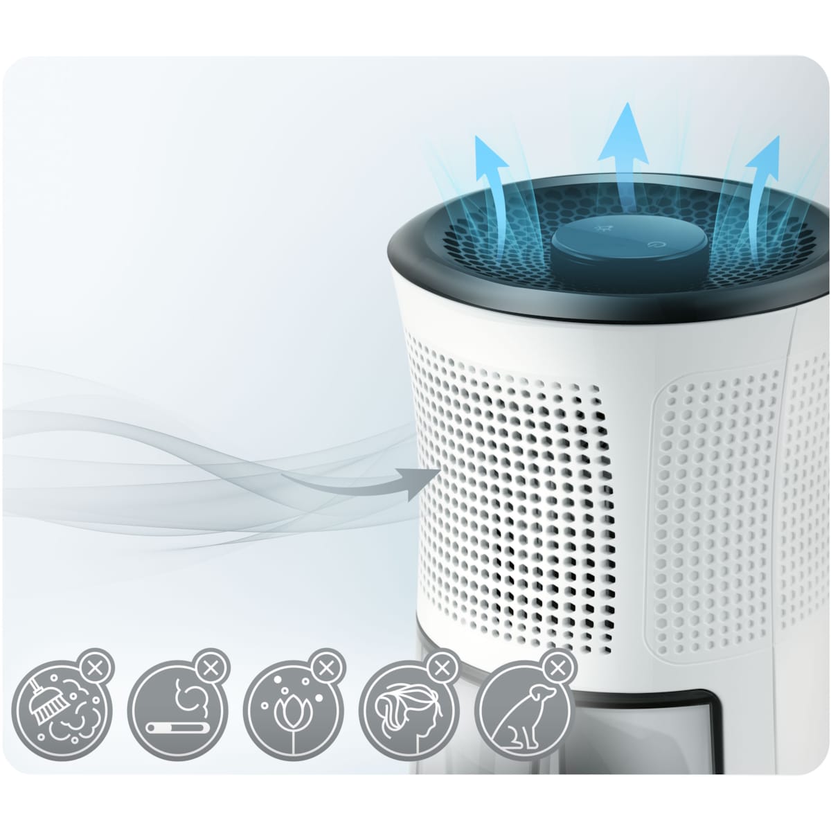 Osuszacz powietrza pochłaniacz wilgoci cichy 34db led 352700 Berdsen