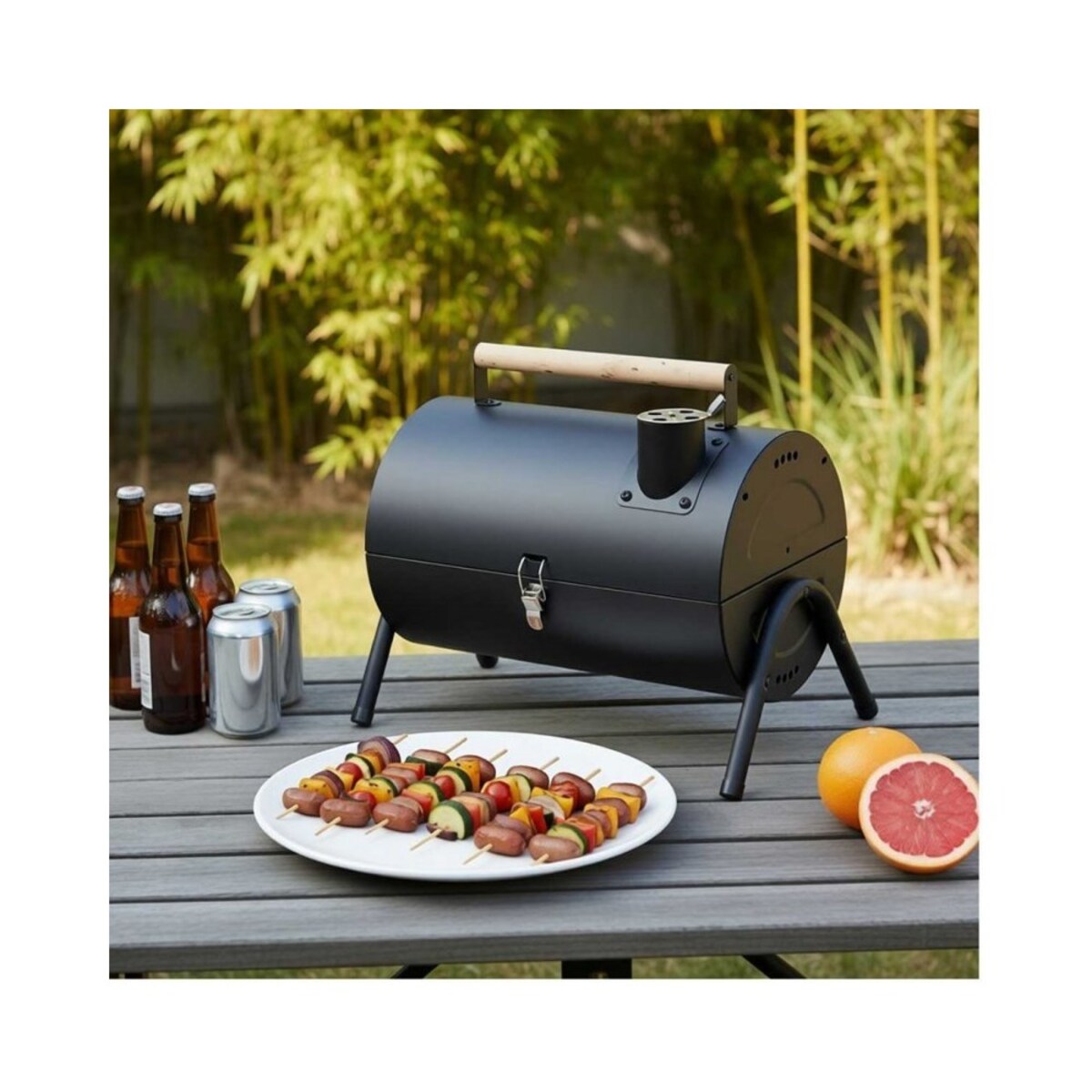 Grill ogrodowy, węglowy, przenośny, turystyczny, KINGHOFF