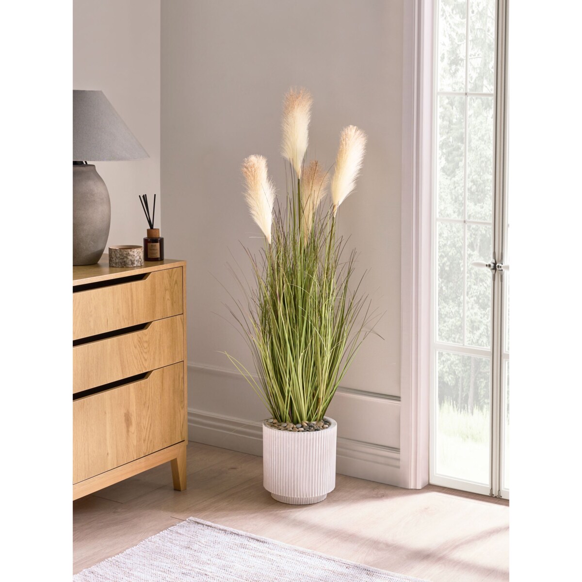 Sztuczna roślina PAMPAS GRASS 120 cm Zielony