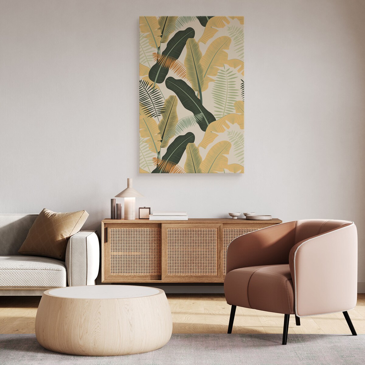 Obraz Kolorowe Liście Bananowca 80x120cm