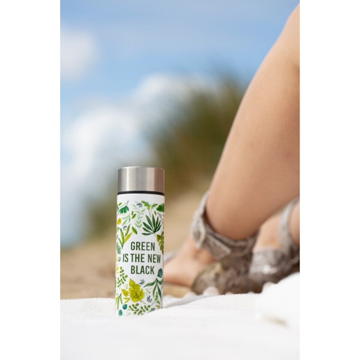 Butelka Slimline Green New Black Pure, 190 ml, Typhoon